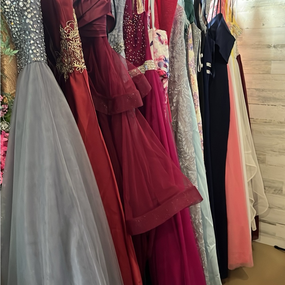 NO SHIPPING.  Selling all 29 gowns variety of sizes for 0-16 . Like new